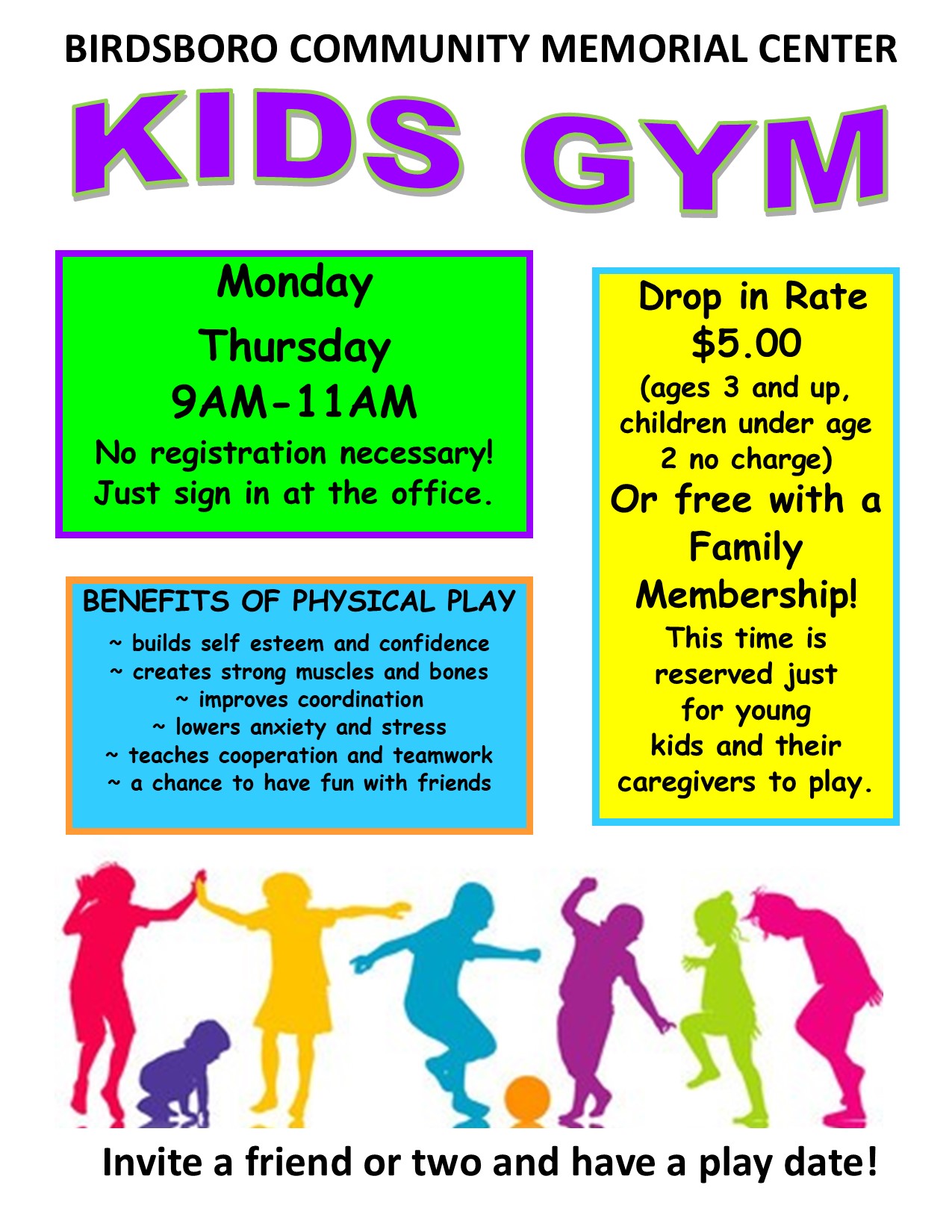 Kids Gym Birdsboro Community Memorial Center