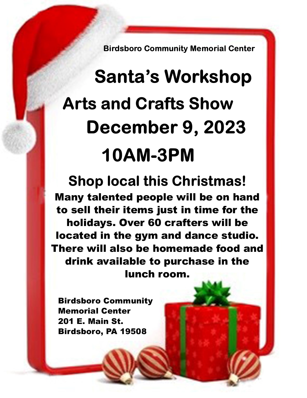 CHRISTMAS CRAFT SHOW | Birdsboro Community Memorial Center